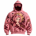 Halloween Anime-Print Hoodie