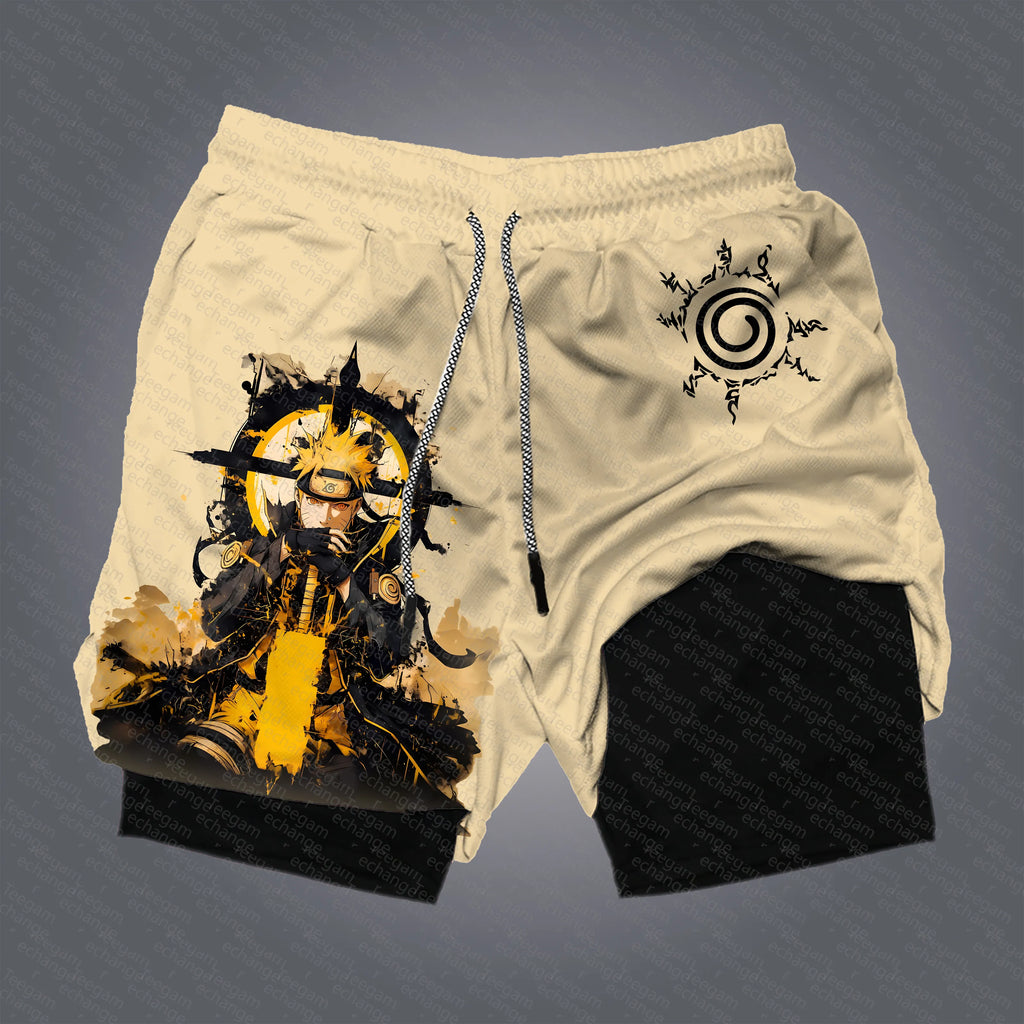 Unisex Naruto Anime Graphic Streetwear Shorts