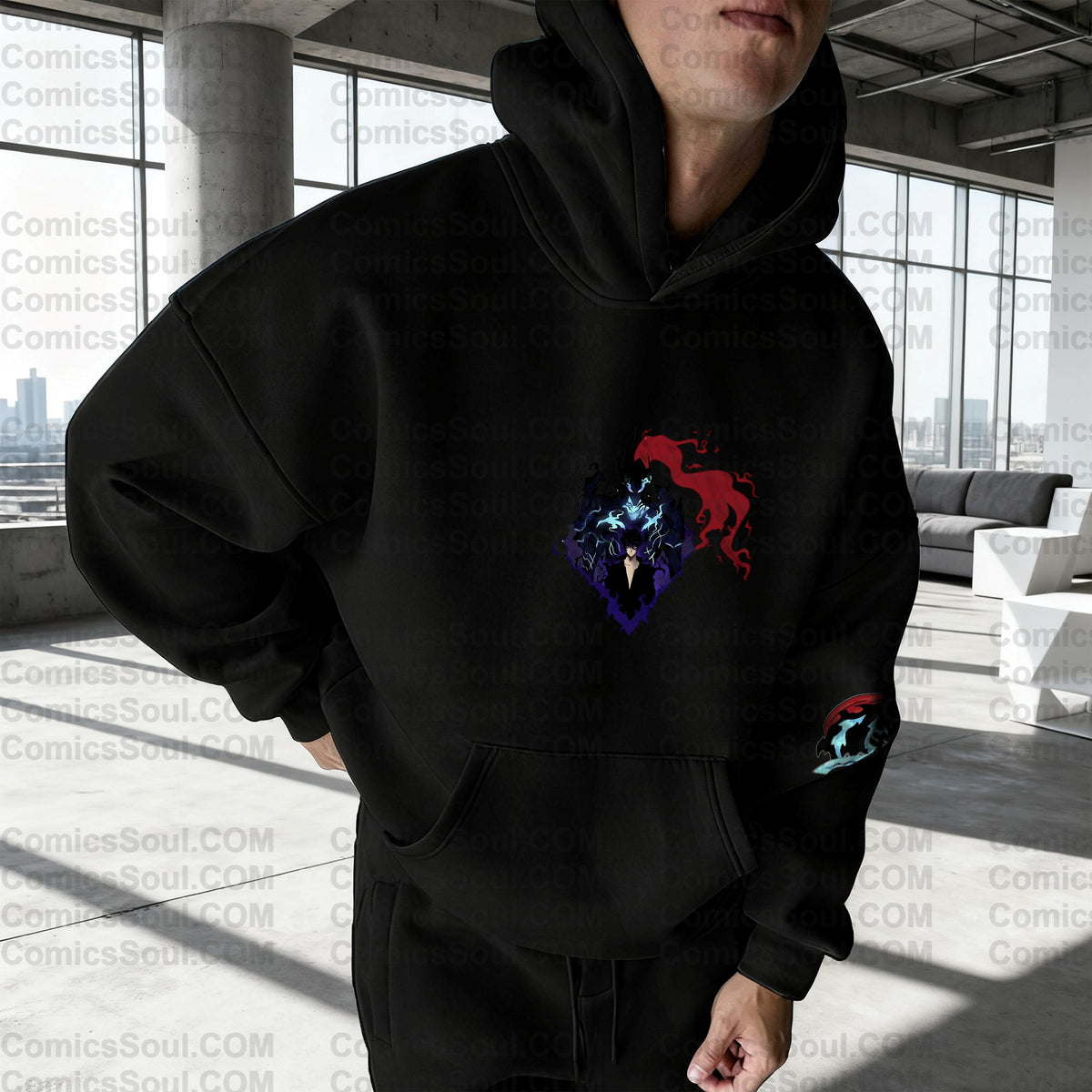 Unisex Anime Graphic Streetwear Wintage Plush Hoodie