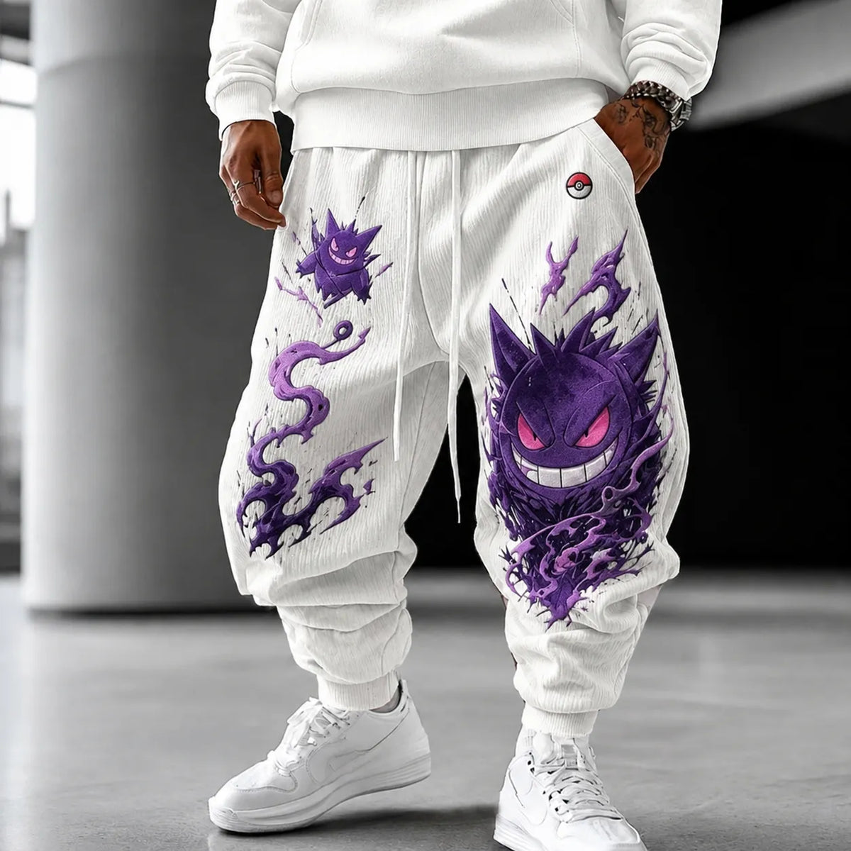Unisex Anime-print Trousers