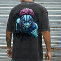 Unisex Anime Inspired Vintage Washed T-Shirt
