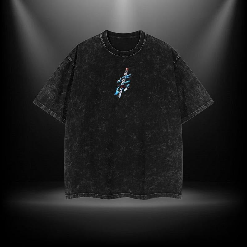 Tomioka Giyu - KNY Clothing Washed Cotton T-Shirt