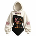 Women's Anime-Print Hooded Romper Set