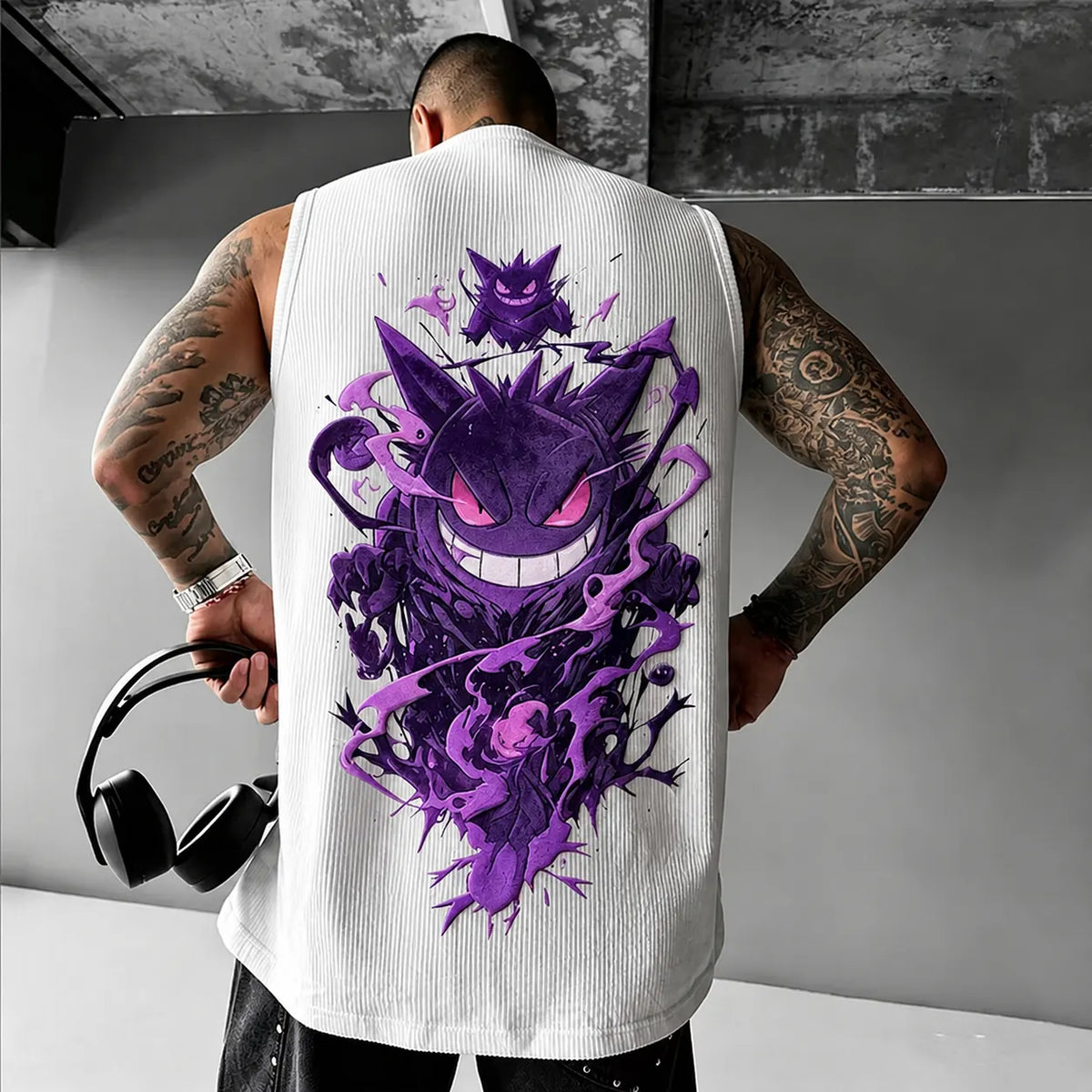 Unisex Anime-print Tank Top
