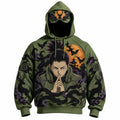Halloween Anime-Print Hoodie