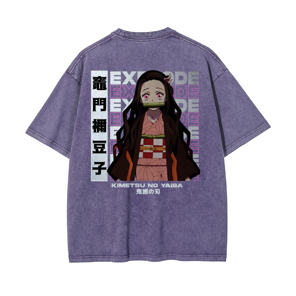 OG Nezuko Kamado Vintage Oversized T-Shirt | KNY