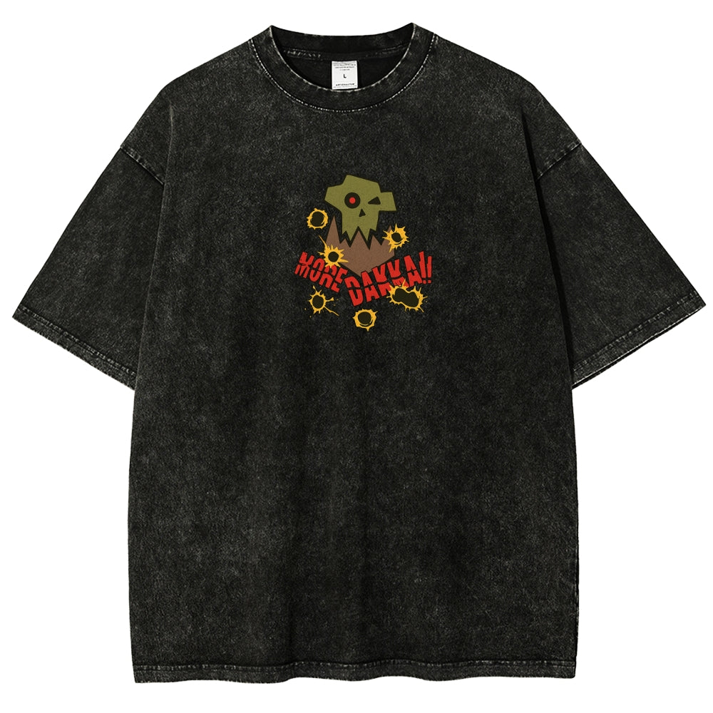Vintage Casual Washed T-Shirt 丨WH40K