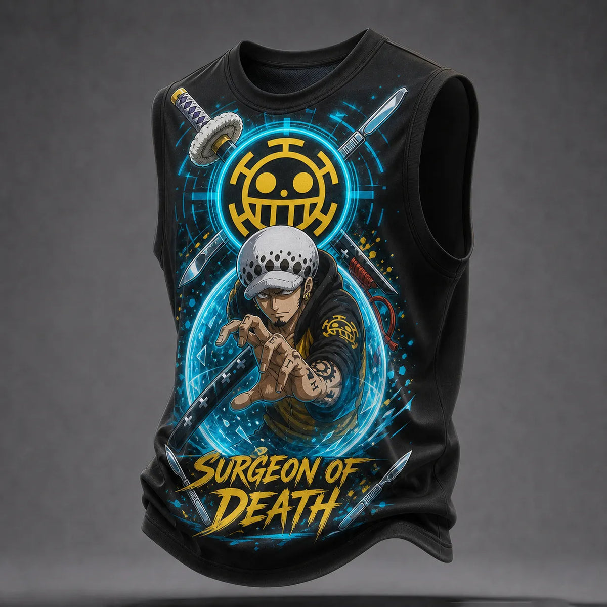 Pirate Crew Graphic Crew-Neck Tank Top
