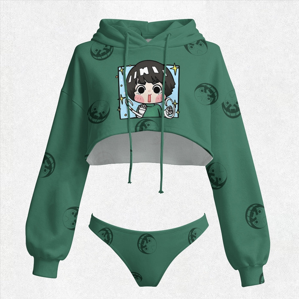 NARUTO Women's Hooded Thicken Suit Set | Anime Graphic