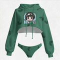 NARUTO Women's Hooded Thicken Suit Set | Anime Graphic