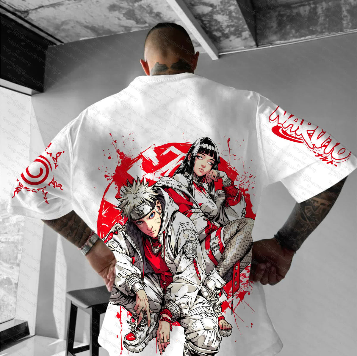 Unisex Naruto Anime Graphic Streetwear T-Shirts