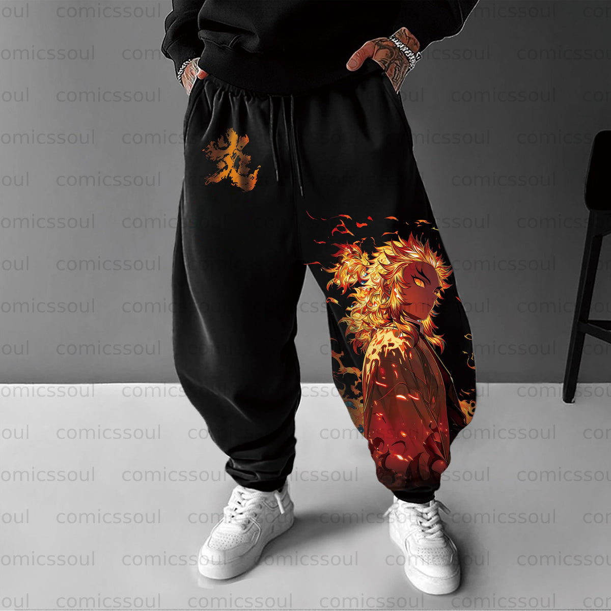 Unisex Anime Inspired Vintage Pants