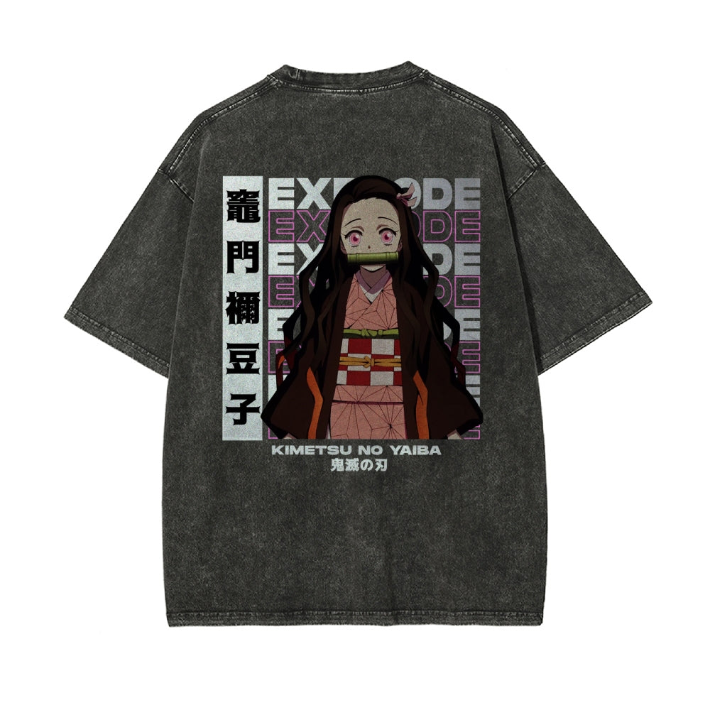 OG Nezuko Kamado Vintage Oversized T-Shirt | KNY