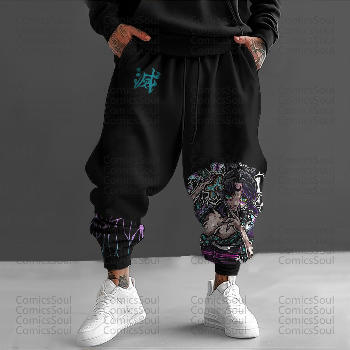 Unisex Anime Inspired Vintage Pants丨Comicssoul