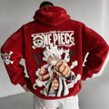 Color-blocked Plush Hoodie