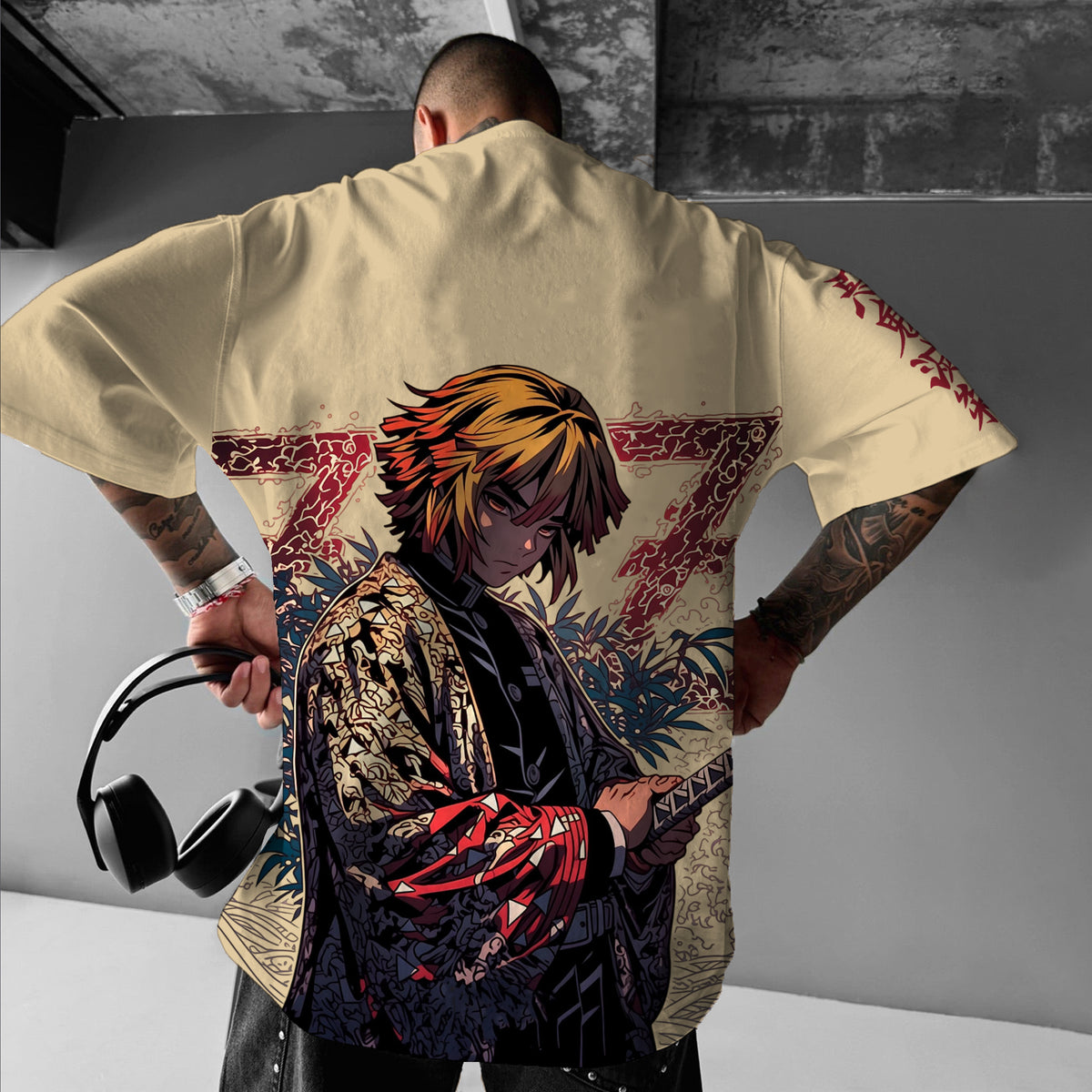Unisex  " Demon slayer " Anime Inspired Vintage T-Shirt| KNY