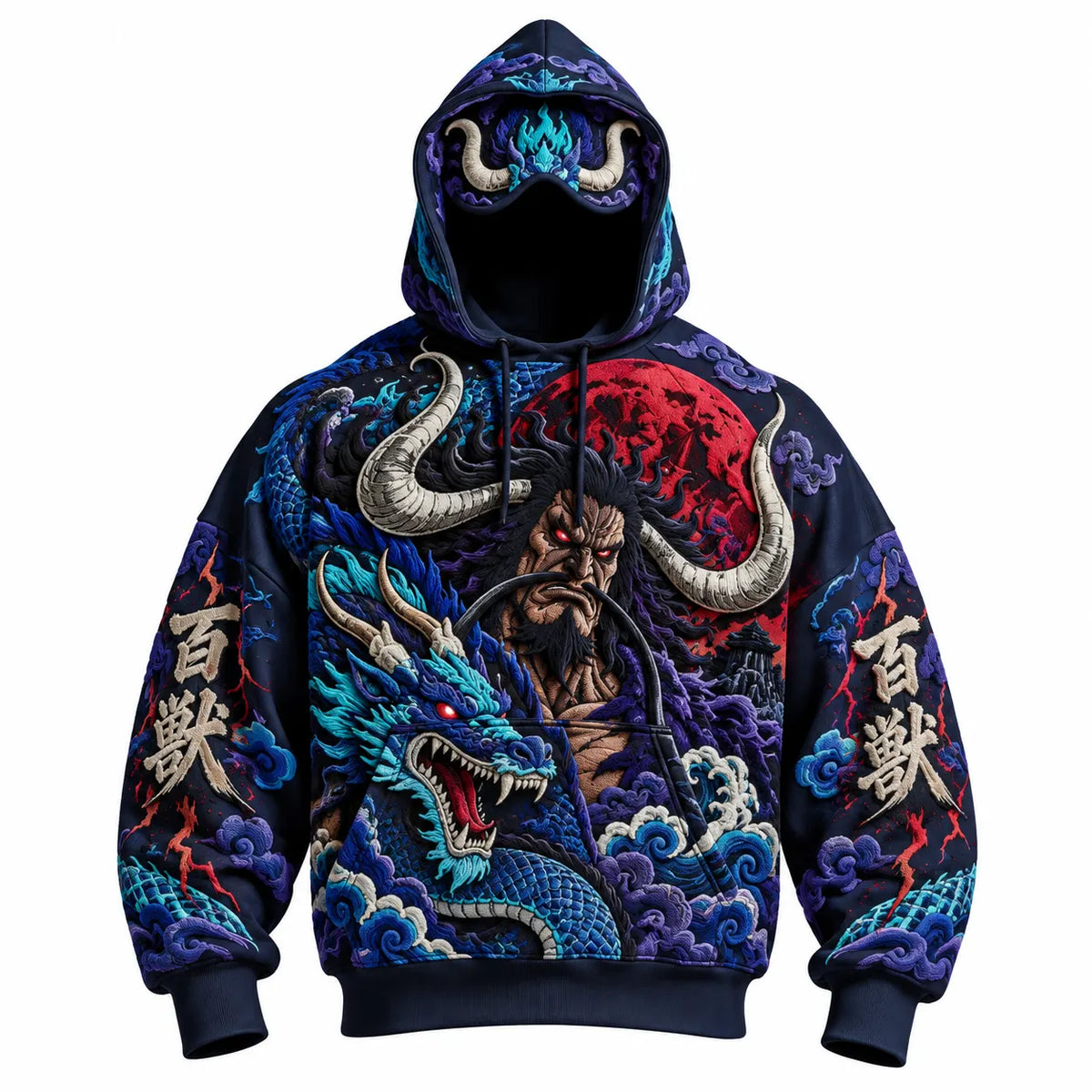 Halloween Anime-Print Hoodie