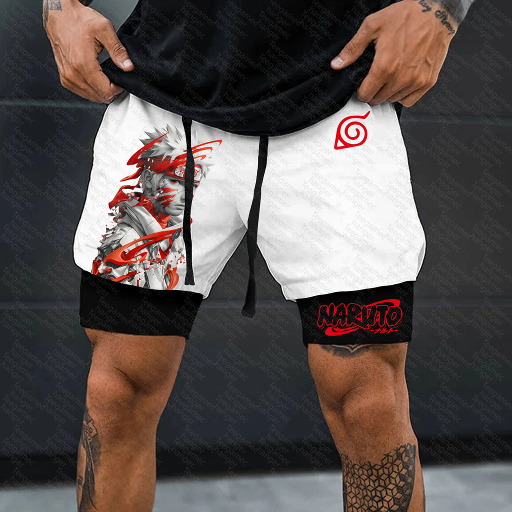 Unisex Naruto Anime Graphic Streetwear Shorts