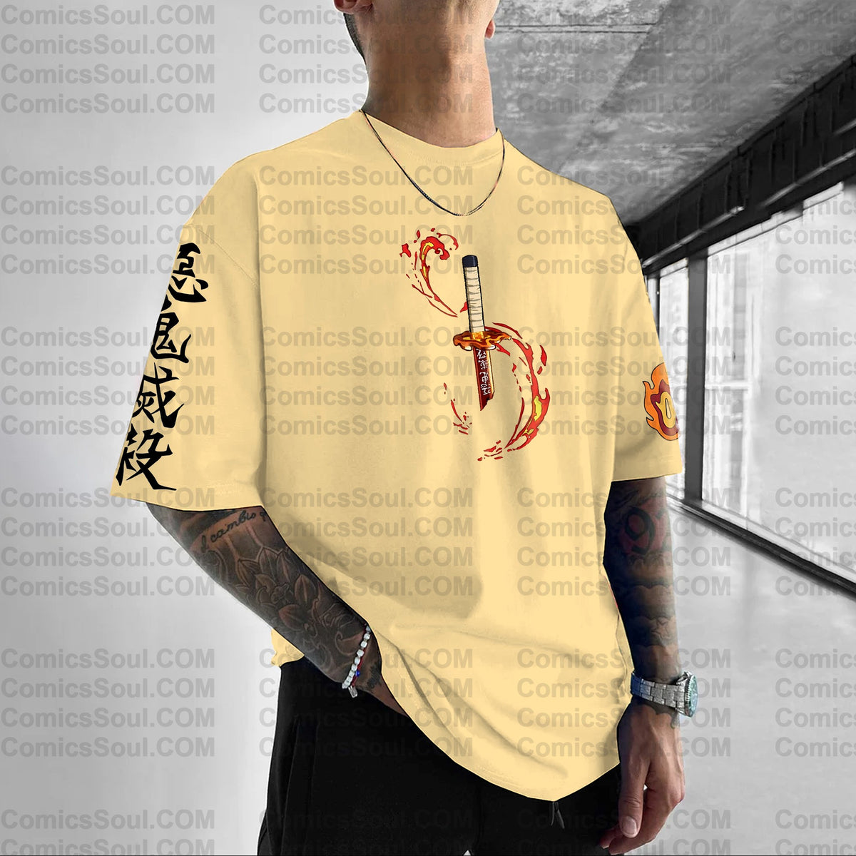 Unisex Anime Inspired Vintage T-Shirt| KNY