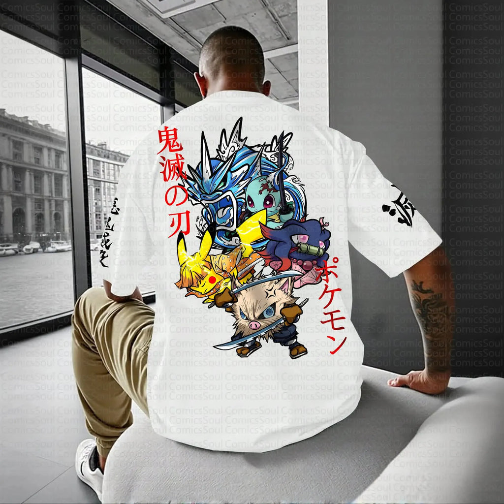 Unisex Anime Inspired Vintage T-Shirt丨Comicssoul X Comicssoul