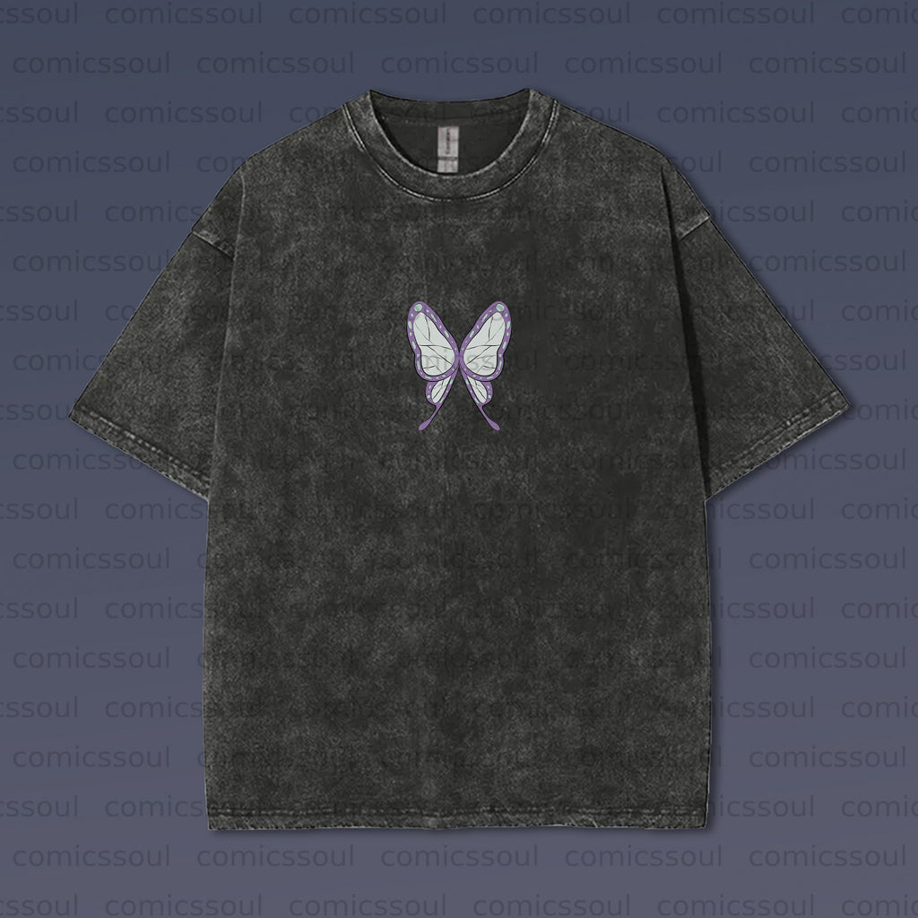 Vintage 3D Direct Inkjet Printed Washed Unisex T-Shirt