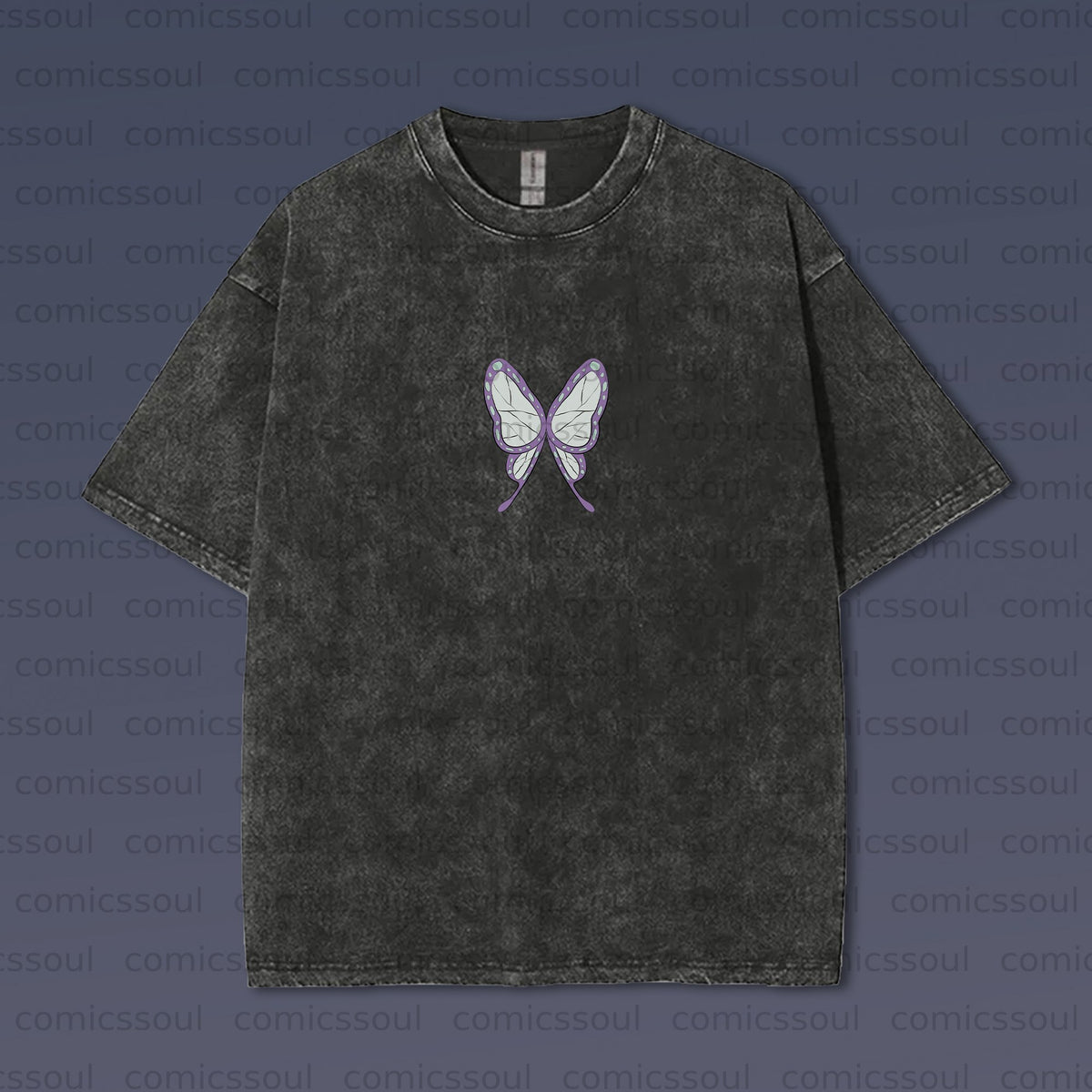 Vintage 3D Direct Inkjet Printed Washed Unisex T-Shirt