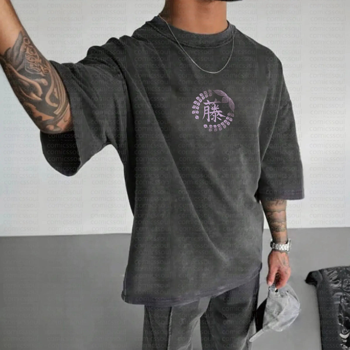 Unisex Anime Inspired Vintage Washed T-Shirt丨Comicssoul