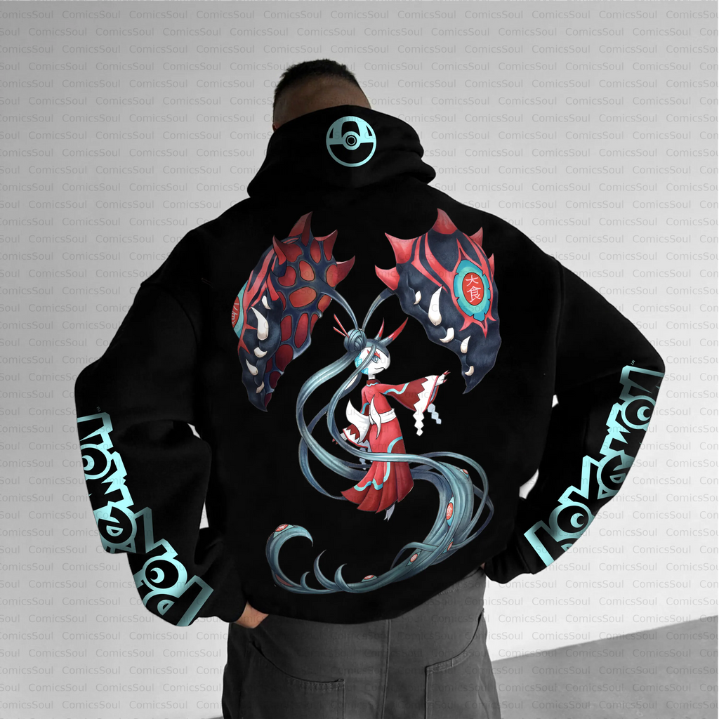 Unisex Anime Inspired Vintage Plush Hoodie