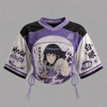 Naruto Hinata Hyuga Mesh Short-Sleeve Bandeau Set | Anime Graphic