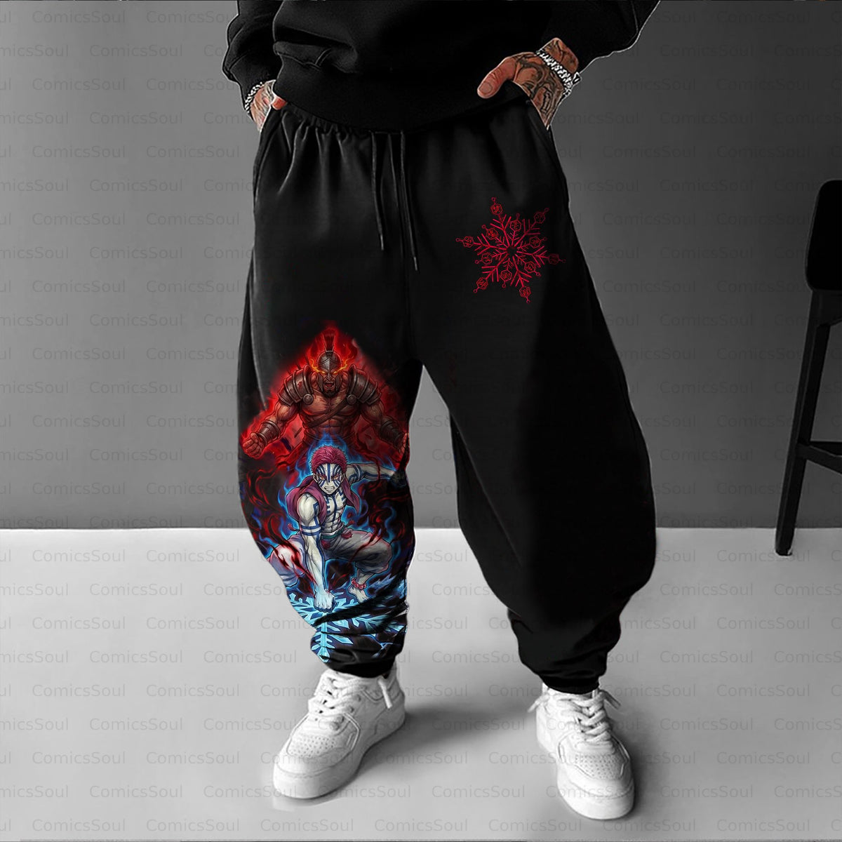 Unisex Casual Streetwear Plush Pants