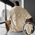 Unisex Anime-Style Retro Corduroy Oversized T-Shirt