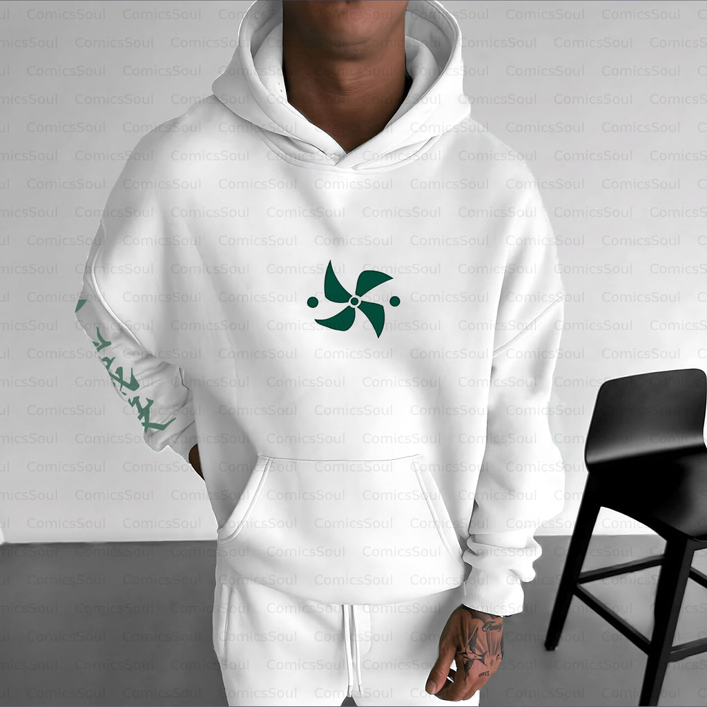 Plus Velvet Unisex Anime Graphic Streetwear Vintage Hoodie