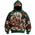 Halloween Anime-Print Hoodie