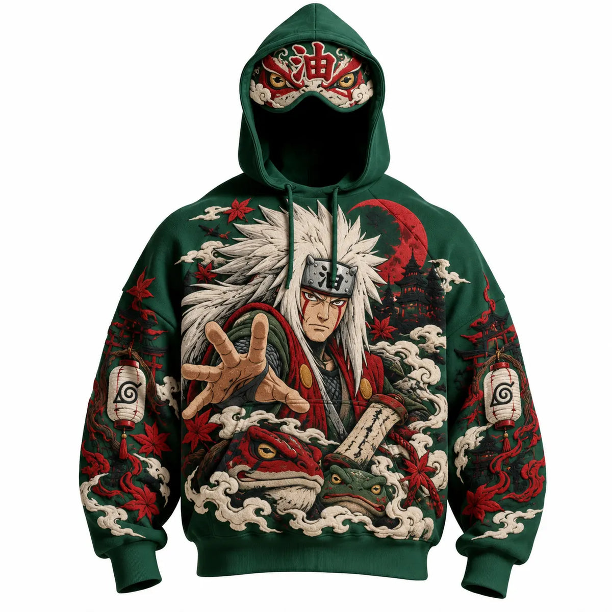 Halloween Anime-Print Hoodie