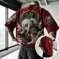 Unisex Anime-Style Retro Corduroy Oversized T-Shirt