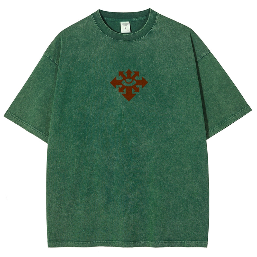Vintage Casual Washed T-Shirt 丨WH40K