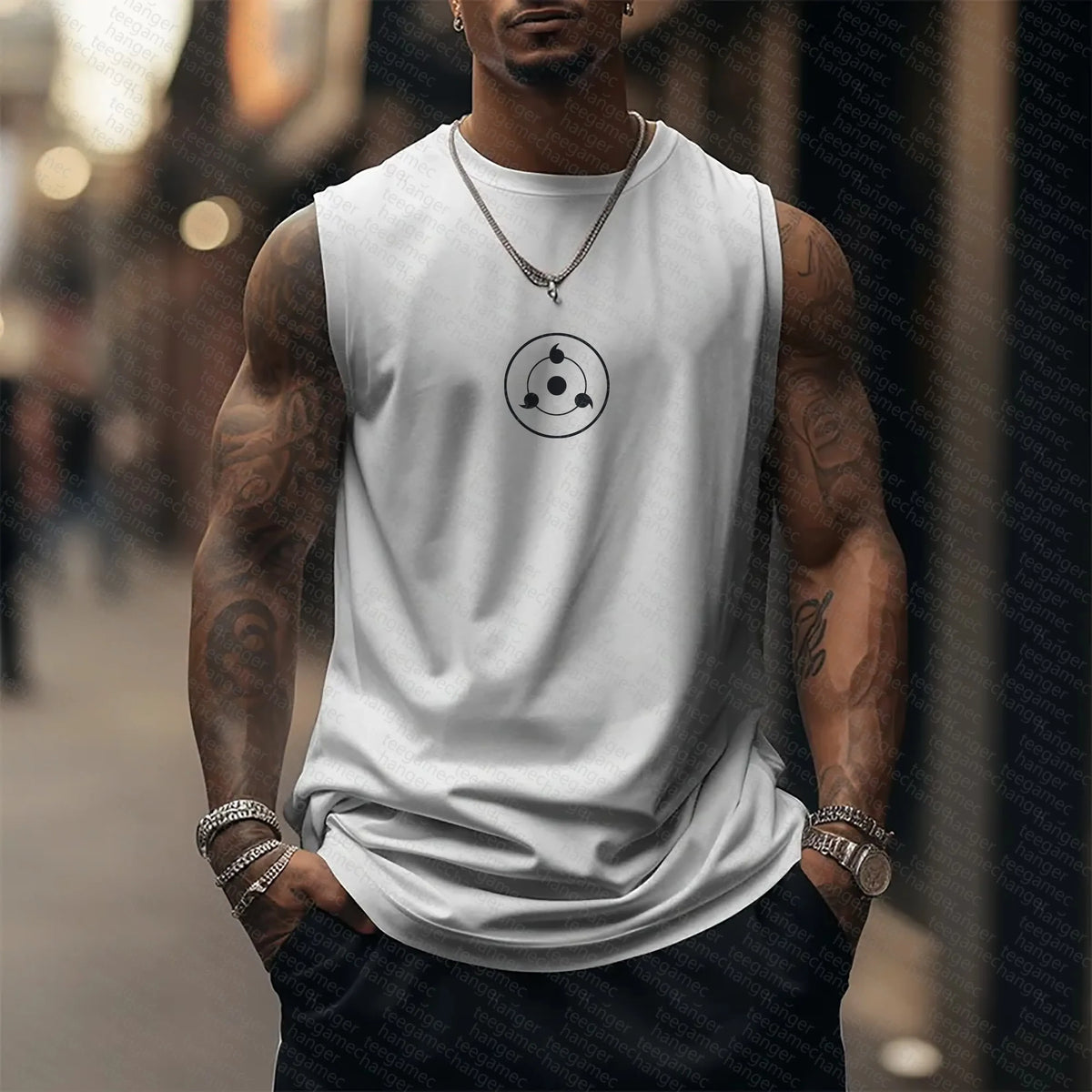 Unisex Naruto Anime Graphic Streetwear Tank Top