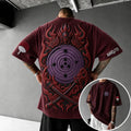 Unisex Anime-Style Retro Corduroy Oversized T-Shirt