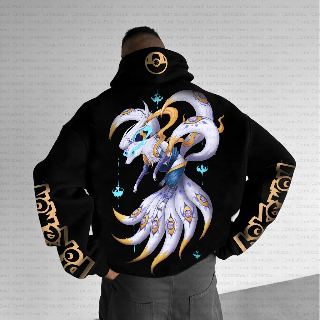 Unisex Anime Inspired Vintage Plush Hoodie