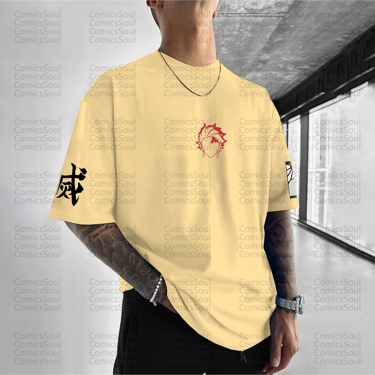Unisex Anime Inspired Vintage T-Shirt丨Comicssoul