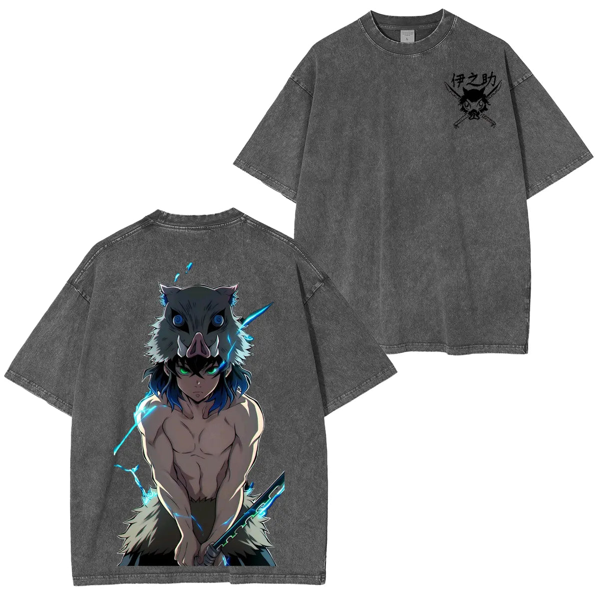Inosuke Hashibira Unisex Washed T-Shirt| KNY
