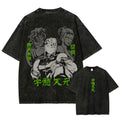 Tengen Uzui Vintage washed T-Shirt – KNY Oversized Graphic Tee for Anime Fans