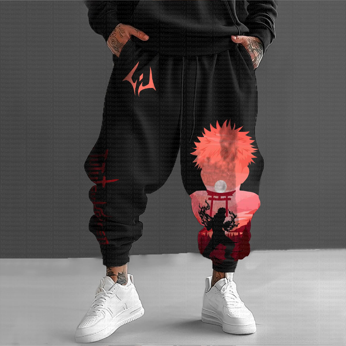 Unisex “JJK”Anime Printed Gift Oversized Regular Athletic Pants