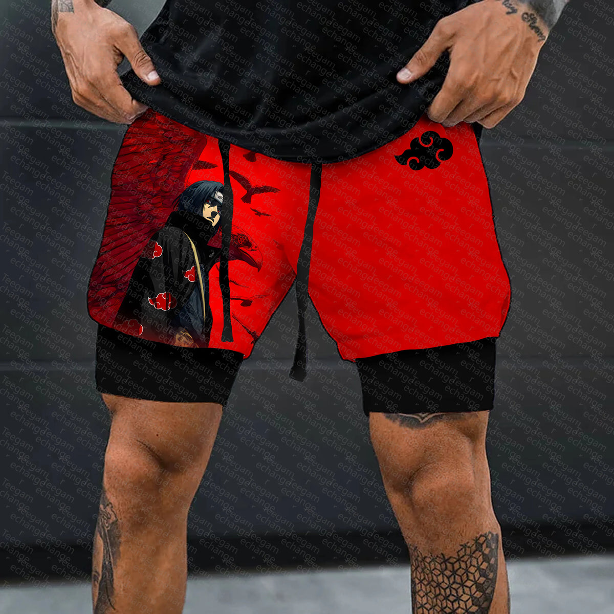 Unisex Naruto Anime Graphic Streetwear Shorts