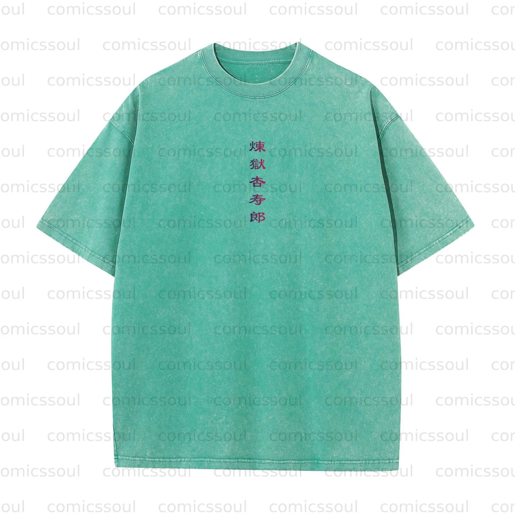 Vintage 3D Direct Inkjet Printed Washed Unisex T-Shirt