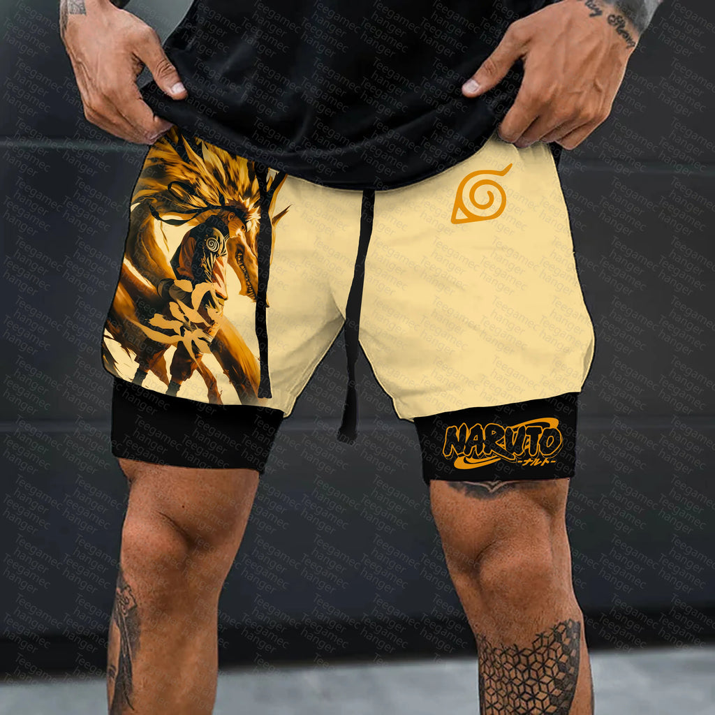 Unisex Naruto Anime Graphic Streetwear Shorts