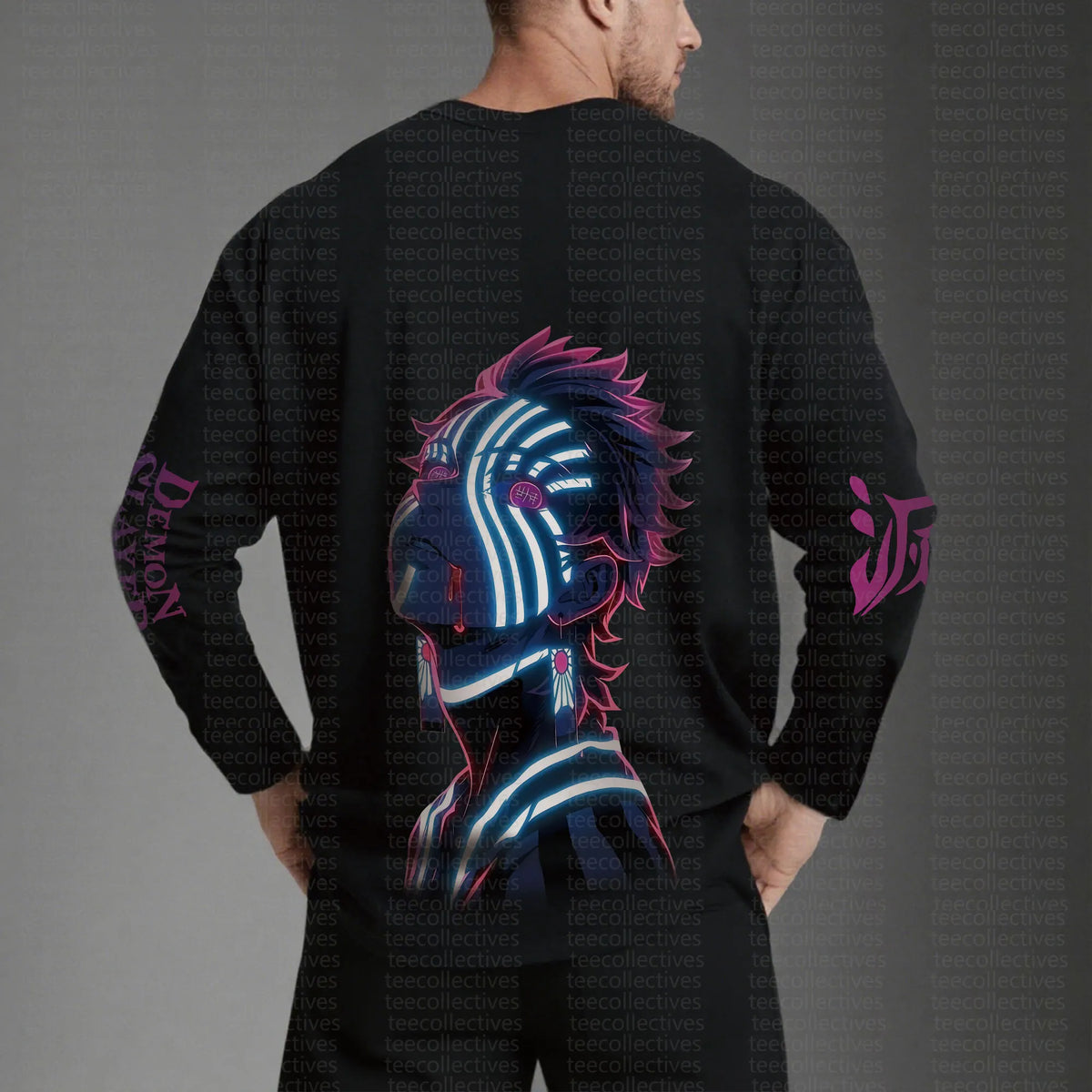 Unisex “KNY” Anime Graphic Streetwear Vintage Long-Sleeved T-shirt