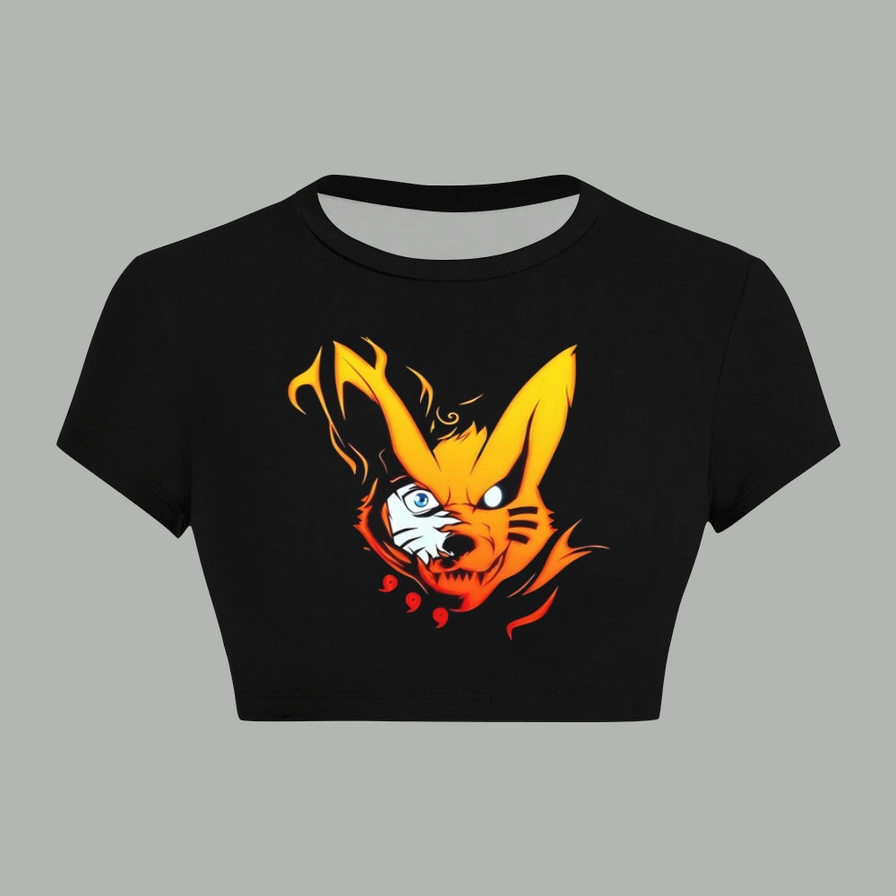 NARUTO Women T-Shirt  & Elasticated Trousers Two-Piece Set | Anime Graphic