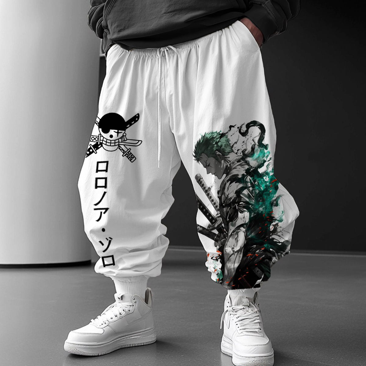 Unisex Straw Hat Pirate Anime Regular Athletic Pants