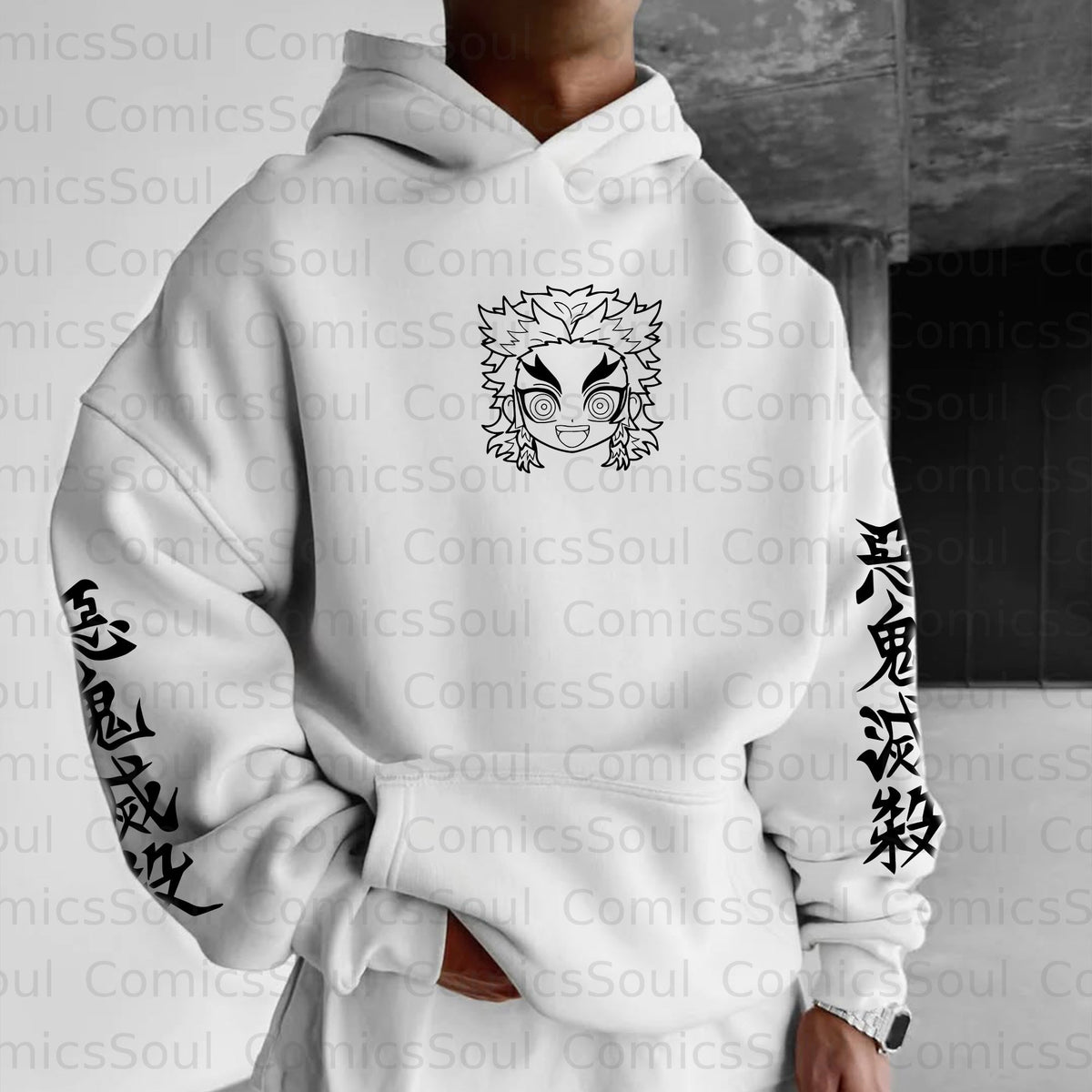 Unisex Halloween Anime Graphic Streetwear Vintage Hoodie